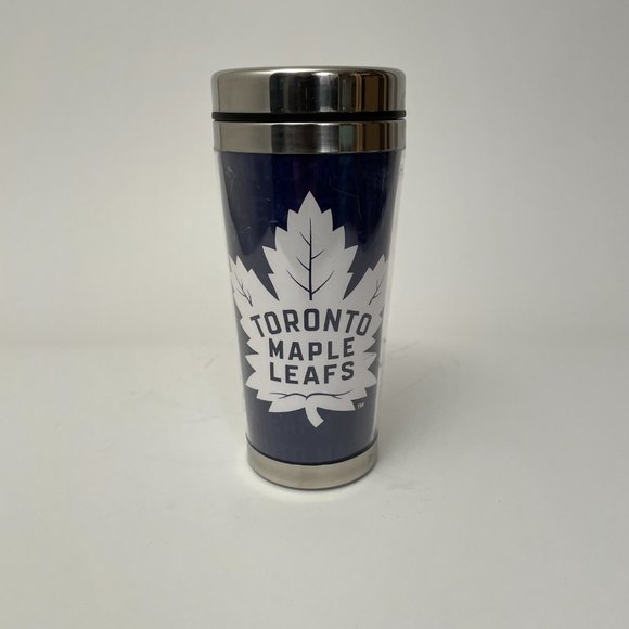 Toronto Maple Leafs Insulated Thermal Travel Mug Coffee Cup NHL - Picture 1 of 4